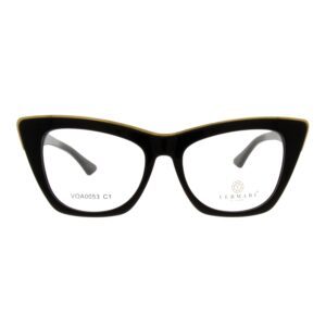 Oprawki korekcyjne Vermari Milano VOA0053 C1 czarno-złote kocie oczy - widok z boku